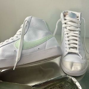 Green Nike Blazers